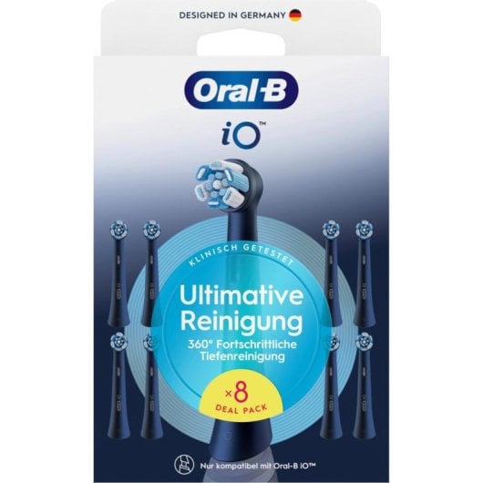 Cabezal Cepillo de Dientes Oral-B iO Ultimate Clean Pack 8 Unidades Negro