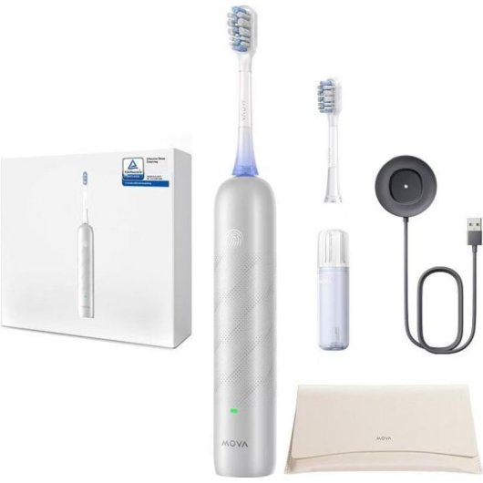 Cepillo de Dientes Oscilante Rotativo Mova Fresh Pro 4 Modos 2 Cabezales Bluetooth