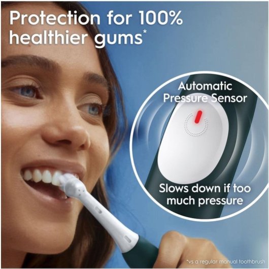 Spazzolino Elettrico Oscillante Rotativo Oral-B iO 2 3 Modalità 2 Testine Sensore Pressione Timer