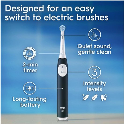 Spazzolino Elettrico Oscillante Rotativo Oral-B iO 2 3 Modalità 2 Testine Sensore Pressione Timer