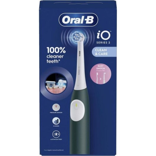 Spazzolino Elettrico Oscillante Rotativo Oral-B iO 2 3 Modalità 2 Testine Sensore Pressione Timer