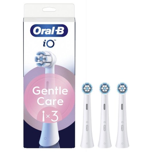 Recargas Escovas Dentes Oral-B iO Gentle Care 3 Unidades Gengivas Sensíveis