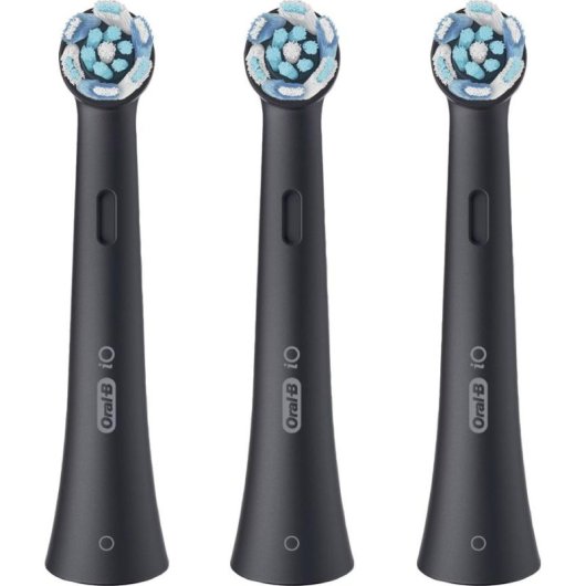 Recargas Escovas Dentes Oral-B iO Ultimate Clean 3 Unidades Preto Indicador Desgaste