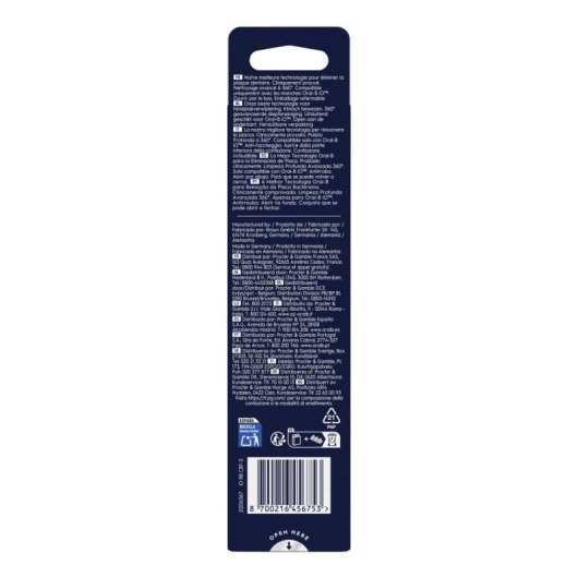 Recargas Escovas Dentes Oral-B iO Ultimate Clean 3 Unidades Preto Indicador Desgaste