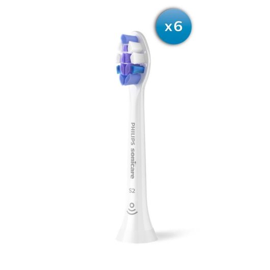 Brossette Dentaire Philips Sonicare HX6056/87 6 Unités Extra Doux Gencives Sensibles