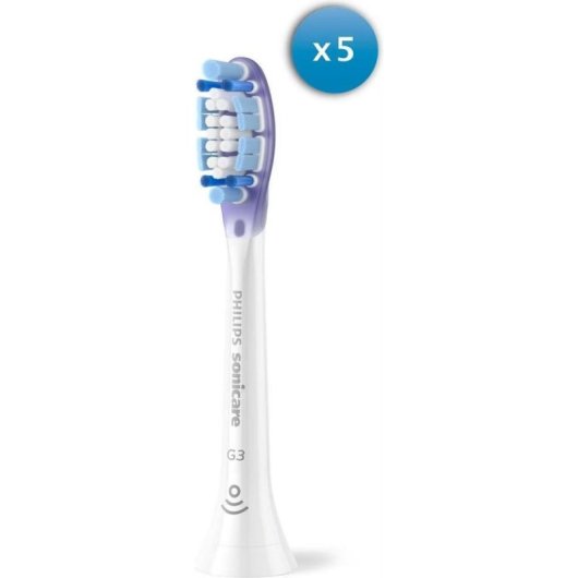 Recargas Escovas Dentes Philips Sonicare HX9055/87 5 Unidades Gengivas Sensíveis Branco