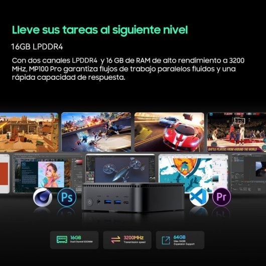 Mini PC Blackview MP100PRO AMD Ryzen 5 7430U/16GB/512GB SSD/Windows 11 Pro