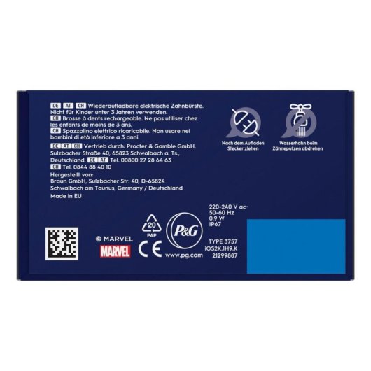 Cepillo de Dientes Oscilante Rotativo Oral-B iO Kids Spiderman 3 Modos 1 Cabezal Temporizador Estuche