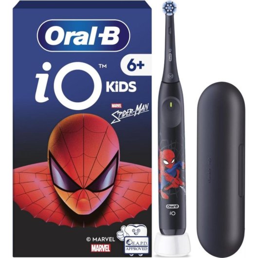Cepillo de Dientes Oscilante Rotativo Oral-B iO Kids Spiderman 3 Modos 1 Cabezal Temporizador Estuche