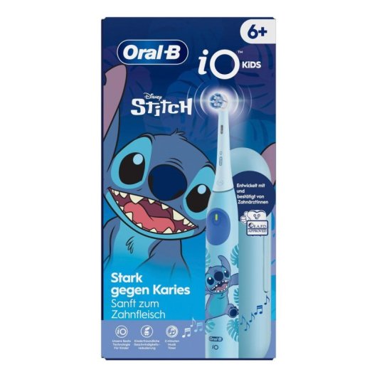 Cepillo de Dientes Oscilante Rotativo Oral-B iO Kids Stitch 3 Modos Temporizador Estuche