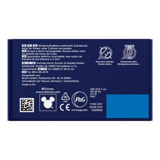 Cepillo de Dientes Oscilante Rotativo Oral-B iO Kids Stitch 3 Modos Temporizador Estuche