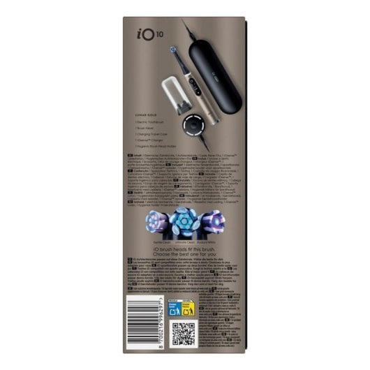 Brosse à Dents Oscillo-Rotative Oral-B iO Series 10 7 Modes 1 Embout Capteur de Pression