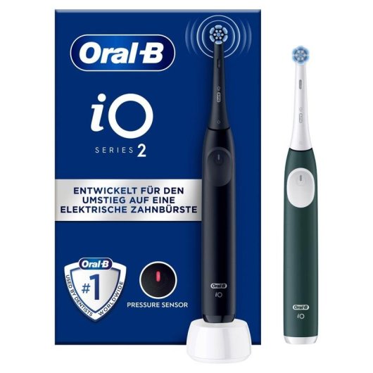 Cepillo de Dientes Oscilante Rotativo Oral-B iO Series 2 3 Modos 2 Cabezales Sensor de Presión Temporizador Estuche
