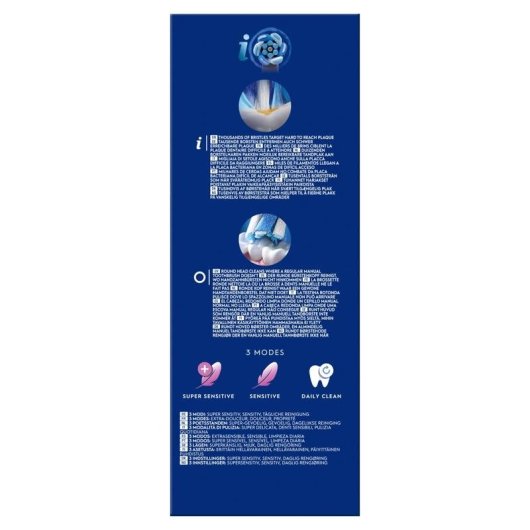 Cepillo de Dientes Oscilante Rotativo Oral-B iO Series 2 3 Modos 2 Cabezales Sensor de Presión Temporizador Estuche