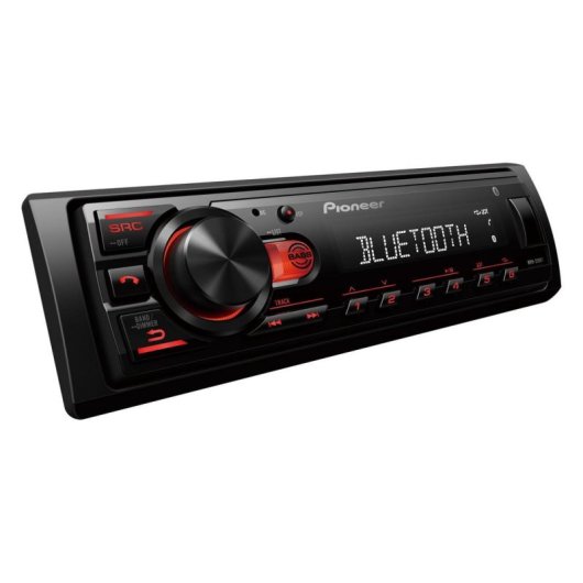 Receptor multimedia Pioneer MVH-230BT Negro 1 DIN 200W Bluetooth USB