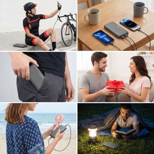 Batería Externa Sikenai KS-10 10000 mAh USB-C Carga Rápida