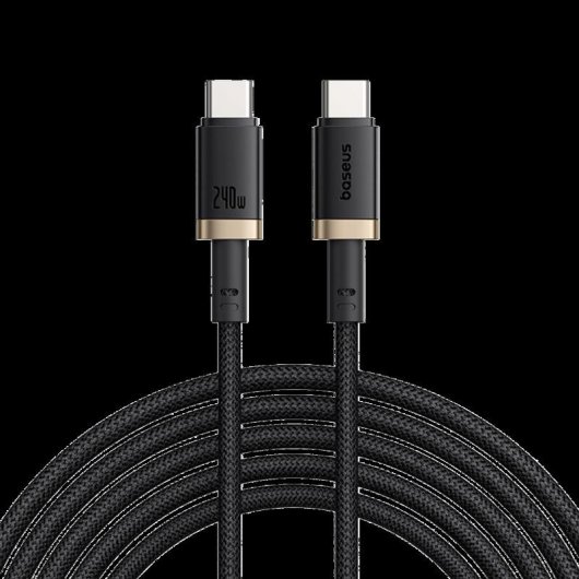 Cable USB-C Baseus Dura 240W 1 m Noir et Or