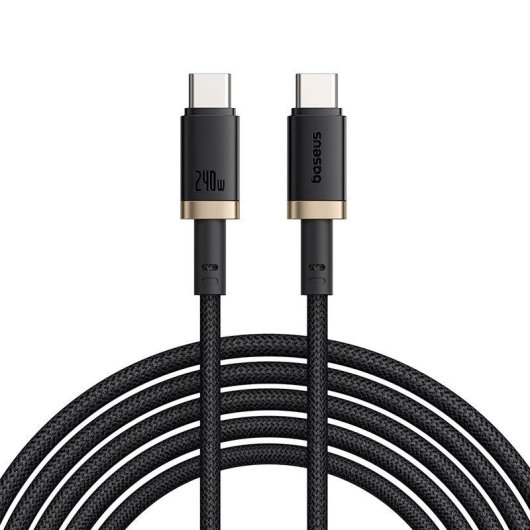 Cable USB-C Baseus Dura 240W 1 m Noir et Or