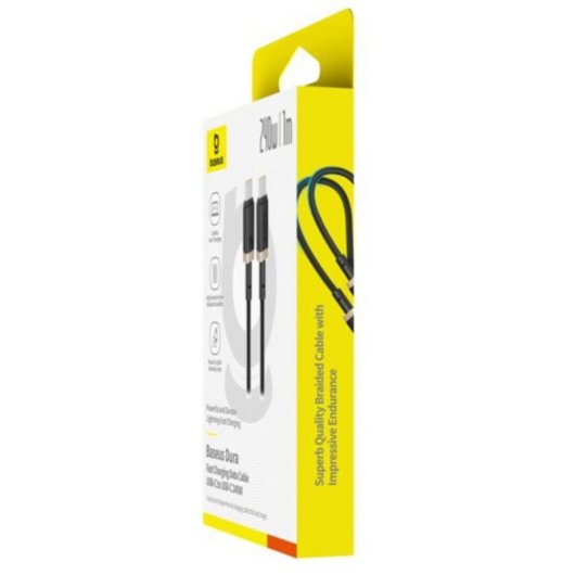 Cable USB-C Baseus Dura 240W 1 m Noir et Or