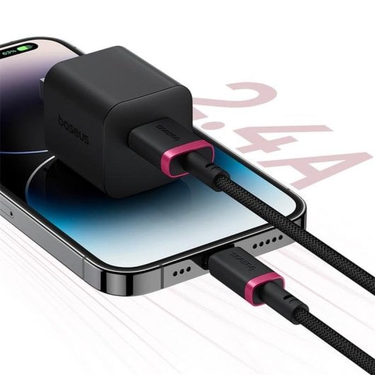 Câble Baseus Dura Lightning vers USB-C 1 m Noir