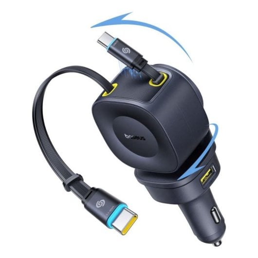 Cargador Baseus PrimeTrip VR2 Max Auto 100W 4 Puertos USB-C Negro