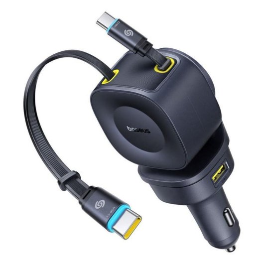 Cargador Baseus PrimeTrip VR2 Max Auto 100W 4 Puertos USB-C Negro