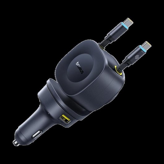 Cargador Baseus PrimeTrip VR2 Max Auto 100W 4 Puertos USB-C Negro
