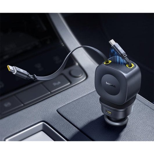 Cargador Baseus PrimeTrip VR2 Max Auto 100W 4 Puertos USB-C Negro