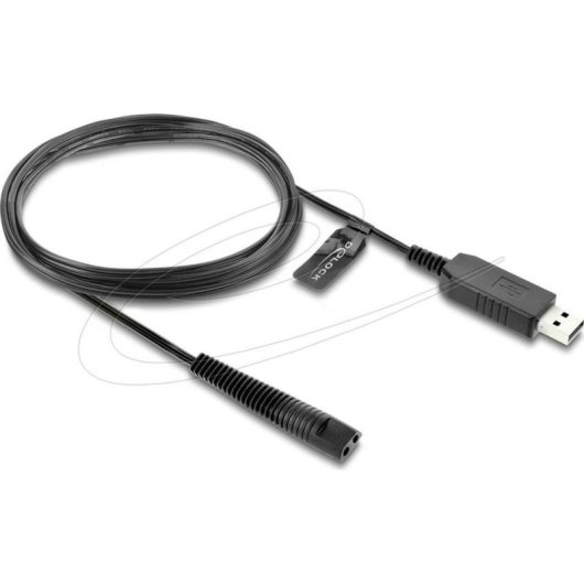 Cabo USB A a 2 pinos Delock 1 m para barbeiros Braun Series