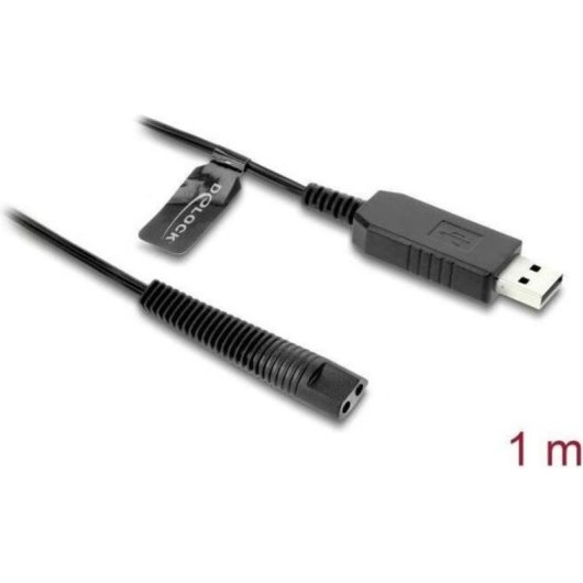 Cabo USB A a 2 pinos Delock 1 m para barbeiros Braun Series