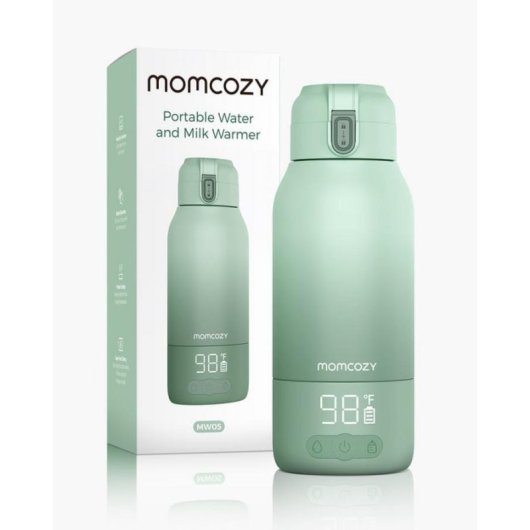 Espumador de leche électrique portatif Momcozy MW005-GE10BA-A Vert