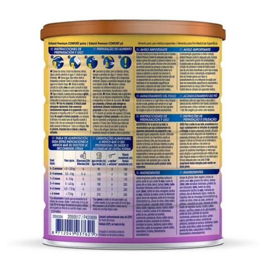 Leche de fórmula Enfamil Premium Confort 800 g para bebés con trastornos digestivos leves