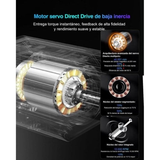 Base de Volante PXN VD6 Direct Drive 6 Nm PC Windows