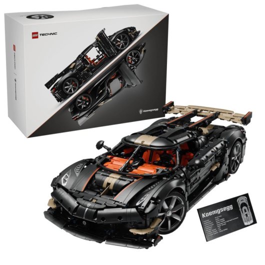 LEGO Technic Megacar Koenigsegg Sadair's Spear 42232 4104 pezzi