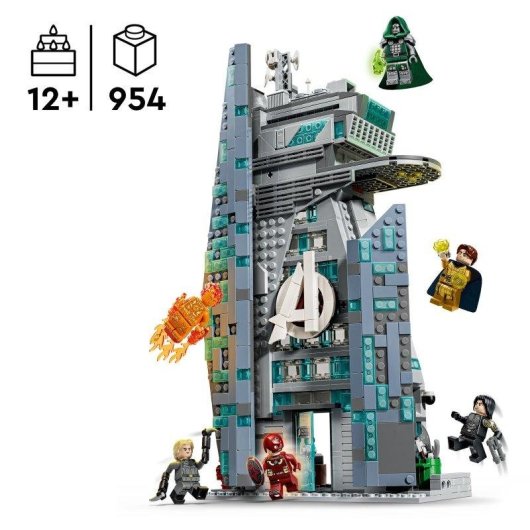 LEGO Marvel Nueva Torre Vengadores Doomsday 76352 954 piezas