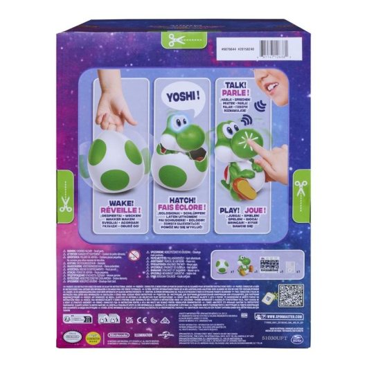 Robô de Entretenimento Yoshi Interativo com Luzes e Sons Super Mario Galaxy