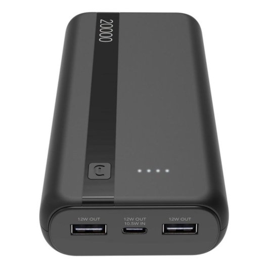 Power Bank Cellularline 20000mAh USB-C 12W Nero