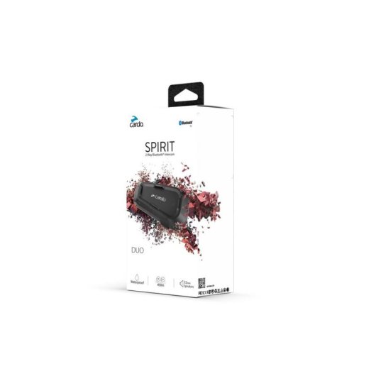 Intercomunicateur pour motos Cardo Spirit Duo 2 canaux 400 m USB-C Noir
