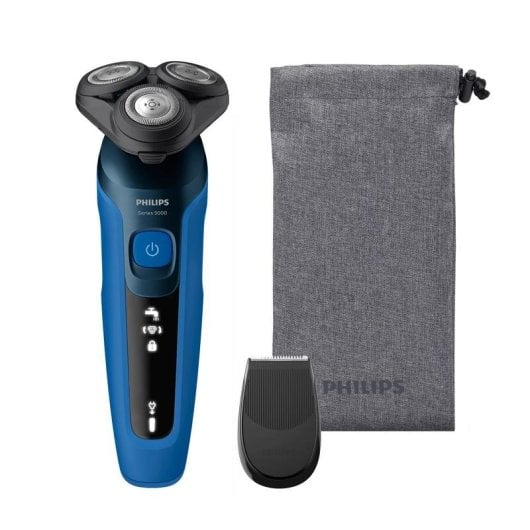 Rasoir Visage Philips Shaver Series 5000 S5466/18 Sans Fil 50min Sec et Humide 3 Lames