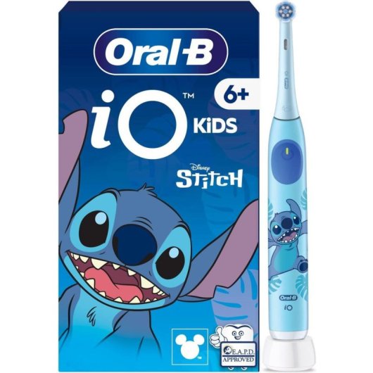 Oszillierende Kinderzahnbürste Oral-B iO Kids Disney Stitch 3 Modi 1 Bürstenkopf Timer