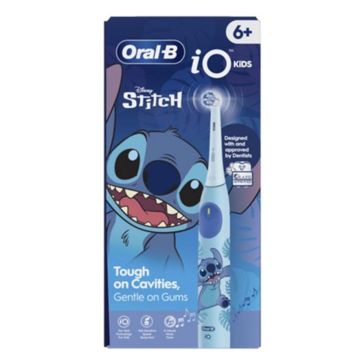 Oszillierende Kinderzahnbürste Oral-B iO Kids Disney Stitch 3 Modi 1 Bürstenkopf Timer