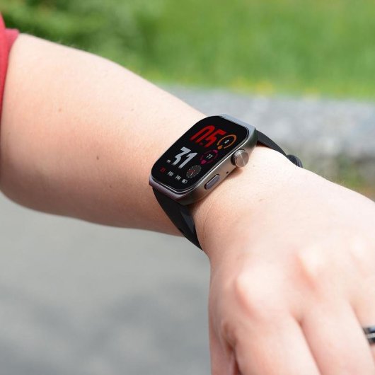 Akashi ALTSWATAMLD Bluetooth AMOLED 1,96" Preto Bracelete Única 5 Dias Autonomia