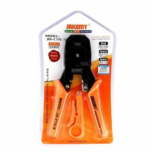 Kabelcrimpzange Jakemy Jm-ct4-3 3-in-1 RJ45 RJ11 RJ12