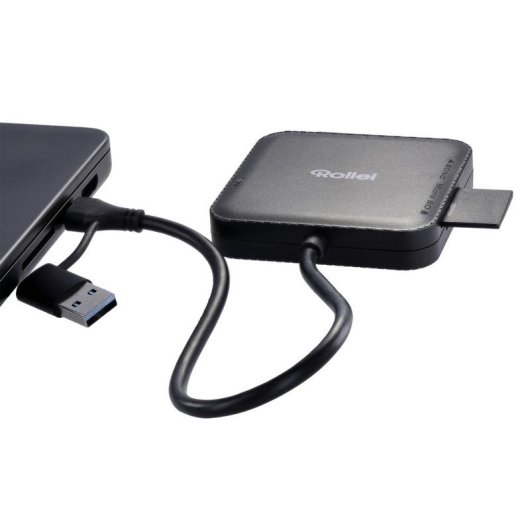 Kartenleser Rollei 25102 USB 3.0 Type-A/Type-C Schwarz