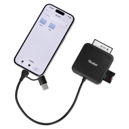 Kartenleser Rollei 25102 USB 3.0 Type-A/Type-C Schwarz