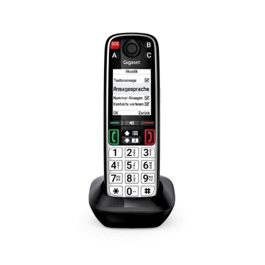 Téléphone Gigaset EASY 500HX DECT/Analogique Sans Fil avec Haut-parleur et 200 Entrées