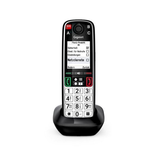 Téléphone Gigaset EASY 500HX DECT/Analogique Sans Fil avec Haut-parleur et 200 Entrées