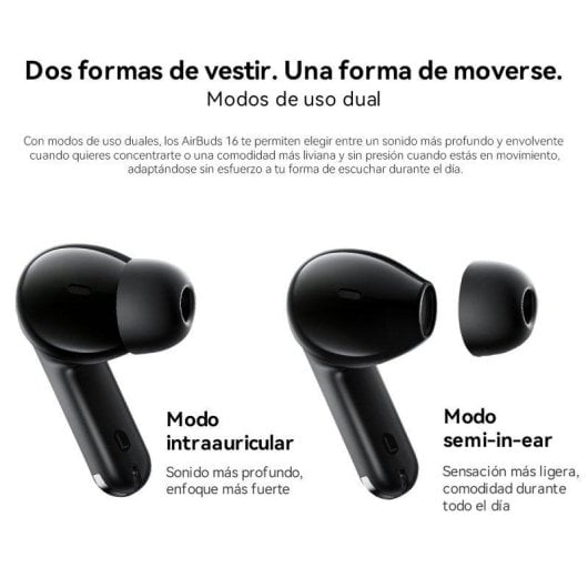 Auriculares Blackview Airbuds16 sem fios Bluetooth 6.0, driver 13 mm, Type-C, preto