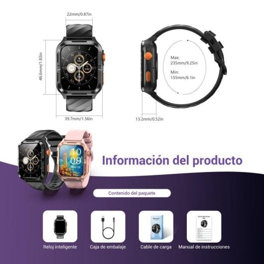 Blackview W10 Pro Bluetooth GPS 1,83mm Rosa Correa Talla Única IA DA GPT