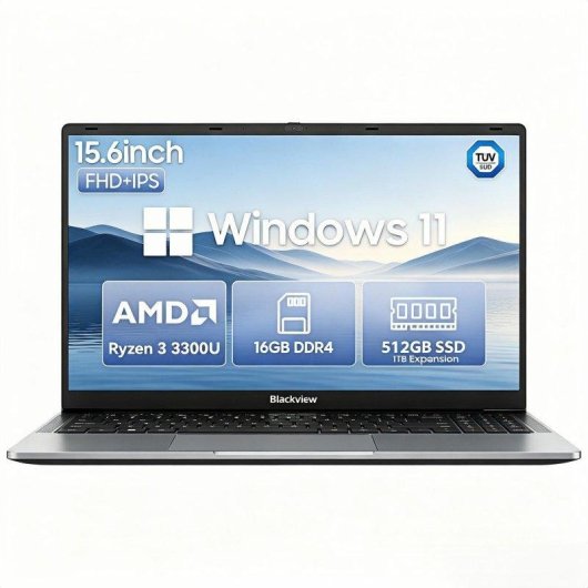 Portátil Blackview AceBook 6 15.6" AMD Ryzen 3 3300U 16GB 512GB SSD Radeon Vega 6 Windows 11 Home